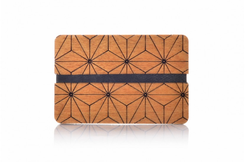 Ξύλινο πορτοφόλι - Origami Beige